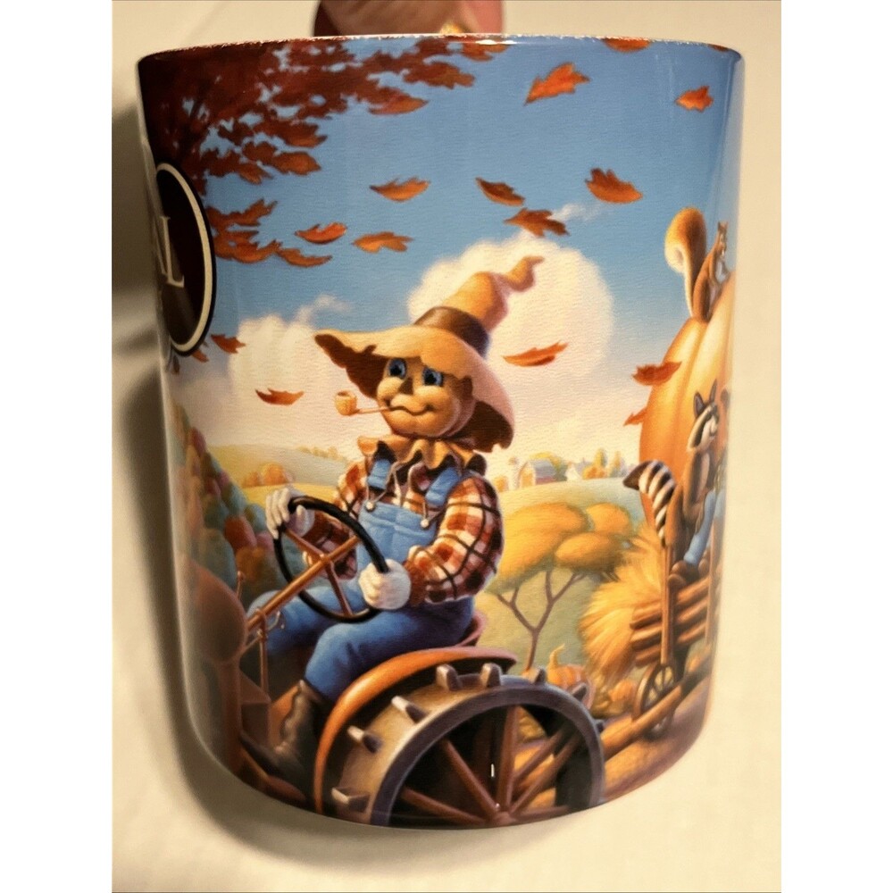2012 Celestial Seasonings Sweet Harvest Pumpkin Coffee Mug Tea Cup Fall Autumn